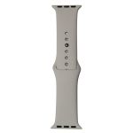 Ремешки для Apple Watch 38/40/41 mm Sport Band силиконовый (размер S) <светло-серый>