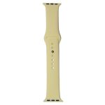 Ремешки для Apple Watch 38/40/41 mm Sport Band силиконовый (размер S) <лимонный крем>