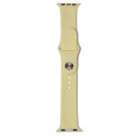 Ремешки для Apple Watch 38/40/41 mm Sport Band силиконовый (размер S) <лимонный крем>