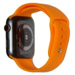 Ремешки для Apple Watch 42/44/45/49 mm Sport Band силиконовый (размер L) <оранжевый витамин>