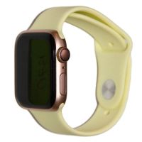 Ремешки для Apple Watch 38/40/41 mm Sport Band силиконовый (размер L) <лимонный крем> ― Оптовый PromiseMobile