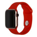 Ремешки для Apple Watch 38/40/41 mm Sport Band силиконовый (размер L) <светло-красный>