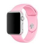 Ремешки для Apple Watch 38/40/41 mm Sport Band силиконовый (размер L) <светло-розовый>