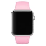 Ремешки для Apple Watch 38/40/41 mm Sport Band силиконовый (размер L) <светло-розовый>