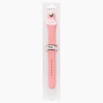 Ремешки для Apple Watch 38/40/41 mm Sport Band силиконовый (размер L) <светло-розовый>