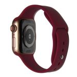 Ремешки для Apple Watch 38/40/41 mm Sport Band силиконовый (размер S) <баклажановый>