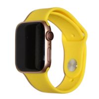 Ремешки для Apple Watch 42/44/45/49 mm Sport Band силиконовый (размер L) <канареечный> ― Оптовый PromiseMobile