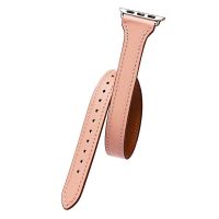 Ремешки для Apple Watch 38/40/41 mm кожаный Double Tour <светло-розовый> ― Оптовый PromiseMobile