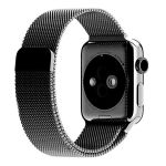 Ремешки для Apple Watch 38/40/41 mm металлический миланский <черный>