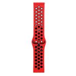 Ремешки для Huawei Watch GT 2, Polar Vantage M, Samsung SM-R830 (Galaxy Watch Active 2 40 mm) Sport Band перфорация <красно-черный>