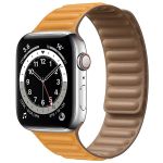 Ремешок для Apple Watch 38/40/41 mm силиконовый на магните №2 <оранжевый>