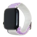 Ремешок для Apple Watch 38/40/41 mm Alpine Loop текстиль <бело-фиолетовый>