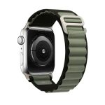 Ремешок для Apple Watch 38/40/41 mm Alpine Loop текстиль <черно-зеленый>
