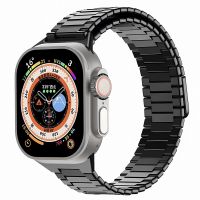 Ремешок для Apple Watch 42/44/45/49 mm металлический на магните <черный> ― Оптовый PromiseMobile