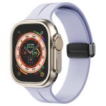 Ремешок для Apple Watch 42/44/45/49 mm силиконовый на магните <светло-фиолетовый>