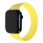 Ремешок для Apple Watch 42/44/45/49 mm Sport Band монобраслет силиконовый (размер S/140 мм) <канареечный>