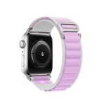 Ремешок для Apple Watch 42/44/45/49 mm Alpine Loop текстиль <бело-фиолетовый>