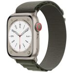 Ремешок для Apple Watch 42/44/45/49 mm Alpine Loop текстиль <черно-зеленый>