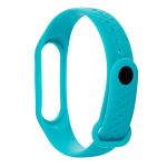 Ремешок для Xiaomi Mi Band 3, Mi Band 4 силиконовый Рельеф <темно-зеленый>