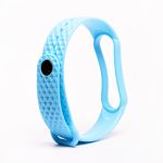Ремешок для Xiaomi Mi Band 5 ребристый <голубой>