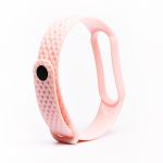 Ремешок для Xiaomi Mi Band 5 ребристый <розовый>