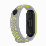 Ремешок для Xiaomi Mi Band 5, Mi Band 6 силиконовый Sport N <серо-зеленый>