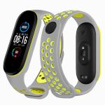 Ремешок для Xiaomi Mi Band 5, Mi Band 6 силиконовый Sport N <серо-зеленый>