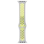 Ремешки для Apple Watch 42/44/45/49 mm Sport Band силиконовый перфорированный (размер L) <серо-зеленый>