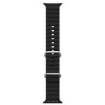 Ремешки для Apple Watch 38/40/41 mm Ocean Band силиконовый <черный>