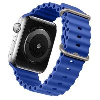 Ремешки для Apple Watch 42/44/45/49 mm Ocean Band силиконовый <синий> ― Оптовый PromiseMobile