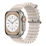 Ремешки для Apple Watch 42/44/45/49 mm Ocean Band силиконовый <слоновая кость>