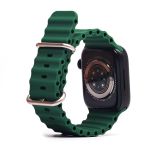 Ремешки для Apple Watch 42/44/45/49 mm Ocean Band силиконовый <зеленый>