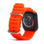 Ремешки для Apple Watch 42/44/45/49 mm Ocean Band силиконовый <оранжевый>
