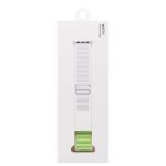 Ремешок для Apple Watch 38/40/41 mm Alpine Loop текстиль <бело-зеленый>