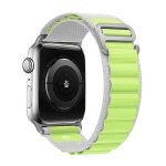 Ремешок для Apple Watch 42/44/45/49 mm Alpine Loop текстиль <бело-зеленый>