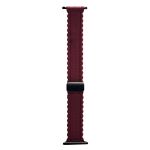 Ремешок для Apple Watch 38/40/41 mm Lace силиконовый <бордовый>