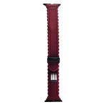 Ремешок для Apple Watch 42/44/45/49 mm Lace силиконовый <бордовый>
