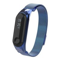 Ремешок для Xiaomi Mi Band 3 металлический, сетчатый <синий> ― Оптовый PromiseMobile