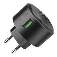 Сетевое зарядное устройство USB Hoco C68A (3A/QC3.0) <черный> ― Оптовый PromiseMobile