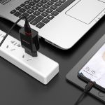Сетевое зарядное устройство USB Borofone BA20A (2.1A + кабель MicroUSB) <черный>