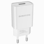 Сетевое зарядное устройство USB Borofone BA20A (2.1A/кабель Type-C) <белый>