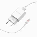 Сетевое зарядное устройство USB Borofone BA20A (2.1A/кабель Type-C) <белый>