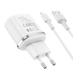 Сетевое зарядное устройство USB Borofone BA36A (3А/QC3.0/кабель MicroUSB) <белый>