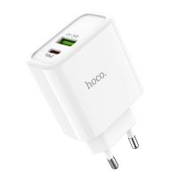 Сетевое зарядное устройство USB Hoco С57A (быстрая зарядка QC 3.0) <белый> ― Оптовый PromiseMobile