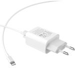 Сетевое зарядное устройство USB Hoco С62A (2 порта/2.4A) + кабель microUSB <белый>