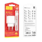 Сетевое зарядное устройство USB Hoco C98A (18W/QC3.0/кабель MicroUSB) <белый>