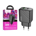Сетевое зарядное устройство USB Hoco CS23A (30W/QC 3.0/порт USB-C PD) <черный>