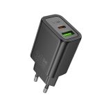 Сетевое зарядное устройство USB Hoco N63 (30W/QC 3.0/порт USB-C/PD/кабель Type-C-Type-C/GaN) <черный>