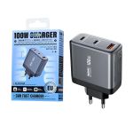Сетевое зарядное устройство USB Remax U2-ACC (100W/QC3.0/PD/GaN) <серебристый>