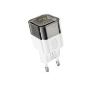 Сетевое зарядное устройство USB-C Hoco C125A (20W/PD) <черный> ― Оптовый PromiseMobile